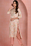 Printed Kurta with Contrast Solid Coloured Pants
